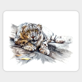 Snow Leopard, Ethereal Spirit Sticker